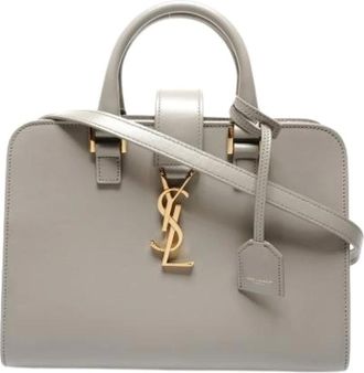 Saint Laurent Pre-owned Handbags, female, Gray, Size: ONE SIZE Pre-owned Handbag