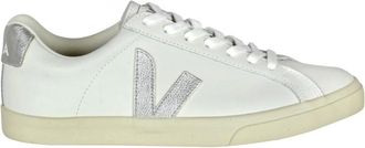 Veja Leather Trainers with Round Toe