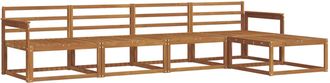 vidaXL Conjunto De Sof&aacute;s De Exterior 5 Uds. Natural Vidaxl