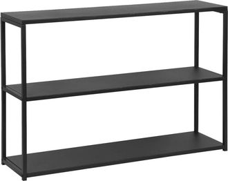 Sweeek Estanter&iacute;a industria baja de metal de 3 niveles, 120cm, negro