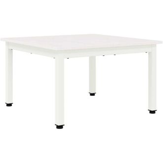vidaXL Coffee Table White 60 x 60 x 36 cm Solid Pine Wood vidaXL