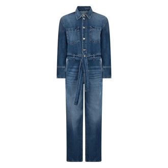 Icon Denim Los Angeles Lange Denim Jumpsuit - Dames - Jumpsuits & Playsuits - Blauw - Maat: XS Denim