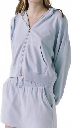 Chaser Abilene Zip Up In Blue Bird