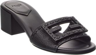 Fendi Fendi Baguette Leather Sandal