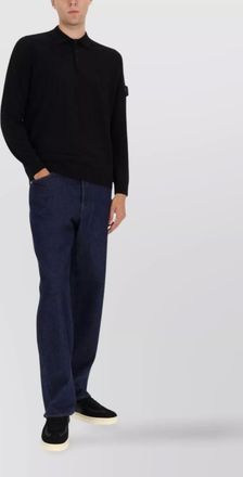 Stone Island denim loose-fit jeans