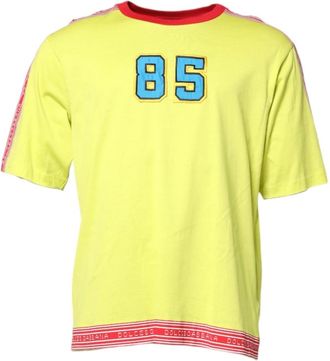 Dolce & Gabbana Groene Katoenen Crew Neck T-shirt - Heren - T-shirts - Groen - XL - Katoen - Tops