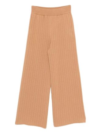 Eleventy ribbed trousers - women - Wool/Cashmere/Polyamide - S - Brown