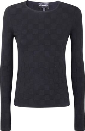Emporio Armani Maglione a quadri - Nero