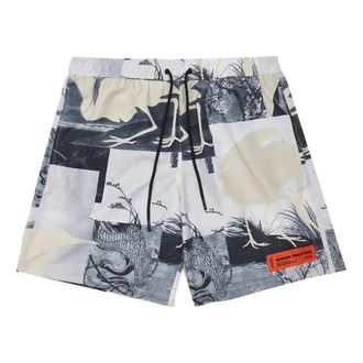 Heron Preston Cutout Swimshorts Grey HMFA005S21FAB0020900