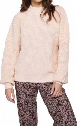 O'Neill Lucky Lady Mock Neck Sweater In Blush