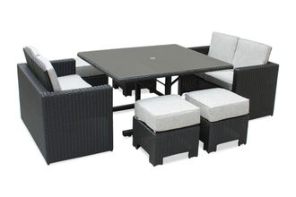 DCB Garden Dcb Garden - Oceane - Conjunto De Comedor Empotrable 8 Plazas Resina Trenzada