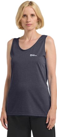 Jack Wolfskin Tanktop JACK WOLFSKIN CROSSTRAIL TANK W, Damen, Gr. XXL, grau (graphite), Obermaterial: 100% Polyester, Tops Tanktop