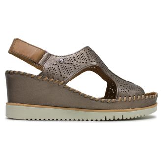 Pikolinos Aguadulce W3Z-1775C1 Leather Womens Comfort Sandals - Stone - Size:UK 7-7.5