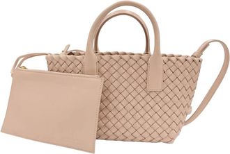 Bottega Veneta Pre-owned Bottega Veneta Mini Lambskin Intreccio Cabat Tote Ladies QWVUPQ4X55G20825