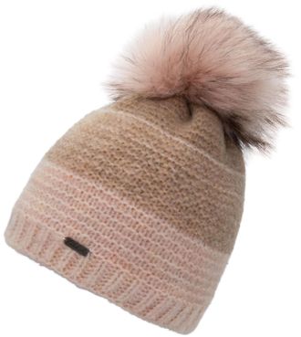 Chillouts Bommelm&uuml;tze CHILLOUTS Ranva Hat, Damen, pink (dusty pink), Obermaterial: 76% Polyamid, 22% Polyester, 2% sonstige Fasern, mehrfarbig, M&uuml;tzen Bommelm&uuml;t