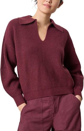 Lilla P Easy Fit Keyhole Rib Sweater