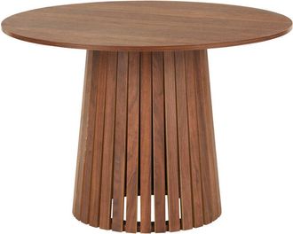 Happy Garden Mesa de comedor redonda liv 110cm en madera oscura