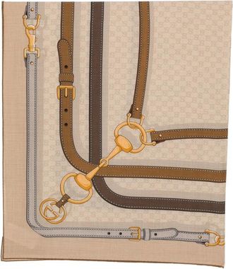 Gucci Horsebit GG Supreme Scarf