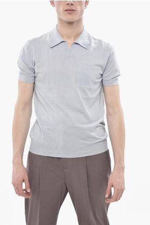 Altea Solid Open-Collar Polo with Pocket size 3xl