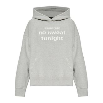 Dsquared2 Hoodies, male, Gray, Size: 2XL Sweatshirt with logo