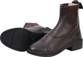 Dublin Adults Evolution Zip Front Paddock Boots - Brown - Size: Adults 7