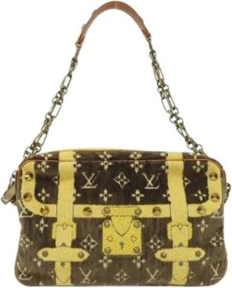 Louis Vuitton Pre-owned Shoulder Bags, female, Brown, Size: ONE SIZE Pre-owned Monogram Trompe LOeil Shoulder bag