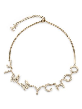 Jimmy Choo London Collana con logo - Oro