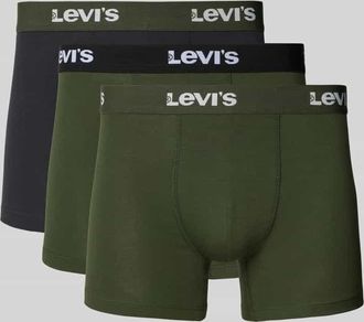 Levi's Boxershorts mit elastischem Logo-Bund im 3er-Pack in Oliv, Größe XXL