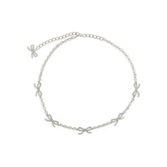 Self Portrait Crystal-bow Necklace