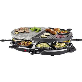 Princess Macchina per raclette 8 persone 1200w + pietra per grigliare + grill - 162710-01-001 Princess