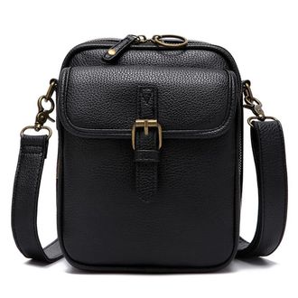 Generic Shoulder Bag Vintage Anti-Theft Messengers Bag for Women Men (A)