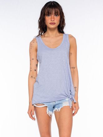 Wilt Side Tie Scoop Neck Tank