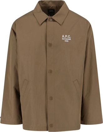 A.P.C. Classic Brown Jacket with Structured Silhouette