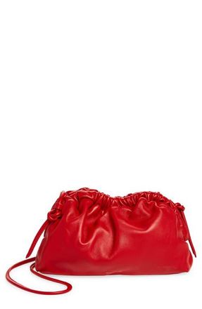 Mansur Gavriel Mini Cloud Leather Clutch in Flamma at Nordstrom