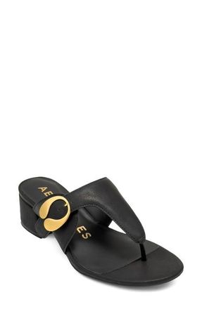 Aerosoles Cloude Flip Flop in Black Calf at Nordstrom, Size 7.5