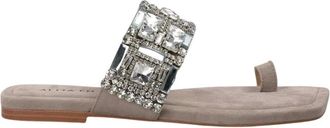 Alma En Pena Alma EN Pena, Schoenen, Dames, Veelkleurig, 39 EU, Sandaal met vierkante neus en kralen