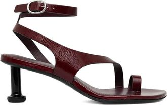 Alohas Miquela sandalen met bewerkte hak en enkelbandje - Rood