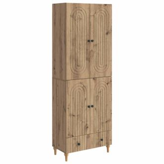 vidaXL Juego De Armarios 2 Uds. Roble Artisan Madera De Ingenier&iacute;a Vidaxl