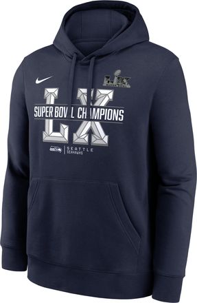 Nike Seattle Seahawks Super Bowl LX Champions Sacrifice Nike Mens NFL Pullover Hoodie in Blue | NKDK41S78X-AVB