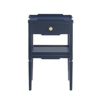 Comfort Pointe Finchley Midnight Blue 1-drawer Nightstand