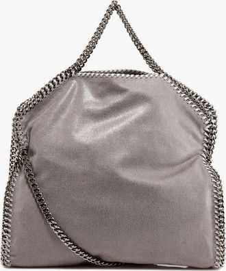 Stella McCartney Womens Crossbody Bag Falabella Shaggy Deer Grey Polyester Shoulder