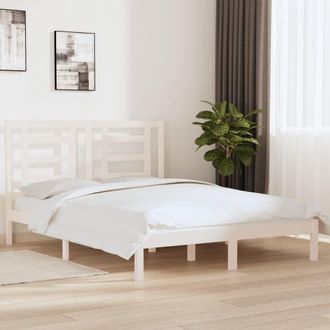 vidaXL Vidaxl - Estructura De Cama Sin Colch&oacute;n Madera Maciza De Pino 160x200 Cm