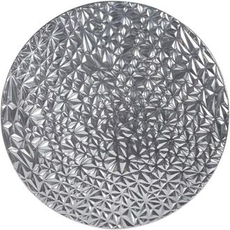 Beliani Beliani - Decorazione da parete rotonda in metallo Glamour Argento Moscavide