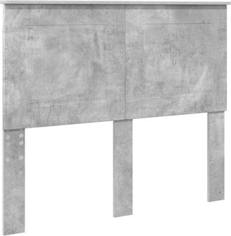 vidaXL Cabecero Gris Concreto 120 Cm Madera Contrachapada Vidaxl