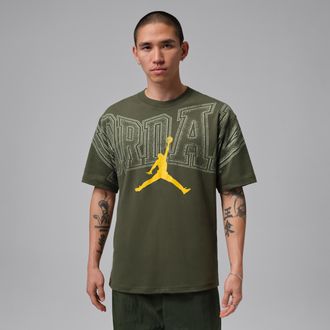 Nike Jordan Mens Jordan Graphic T-Shirt in Green | IQ0708-325