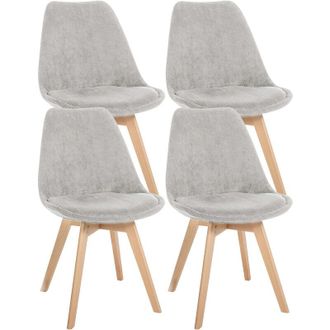 Clp Set De 4 Sillas De Comedor Linares Beige pana