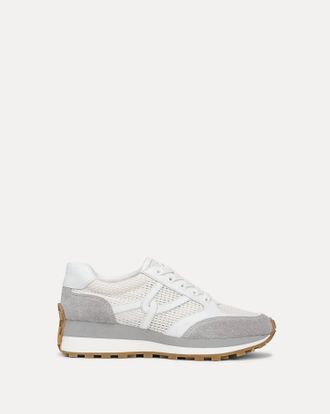 Veronica Beard Womens Valentina Suede Sneaker In Lunar/lily