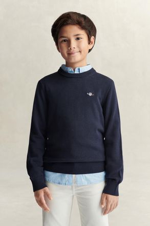GANT Teens Teen Boys Shield Sweater (122/128) EVENING BLUE