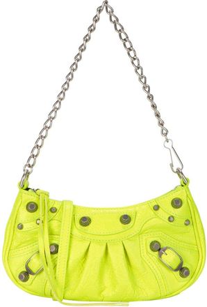 Balenciaga Mini Le Cagole Leather Bag With Chain