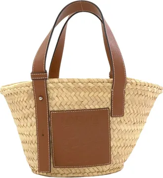 Loewe Brown Leather Basket Tote Bag (Pre-Owned)